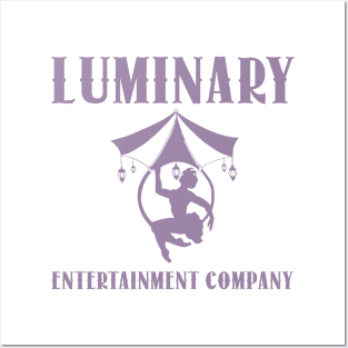 luminary entertainment company logo lavender Posters and Art